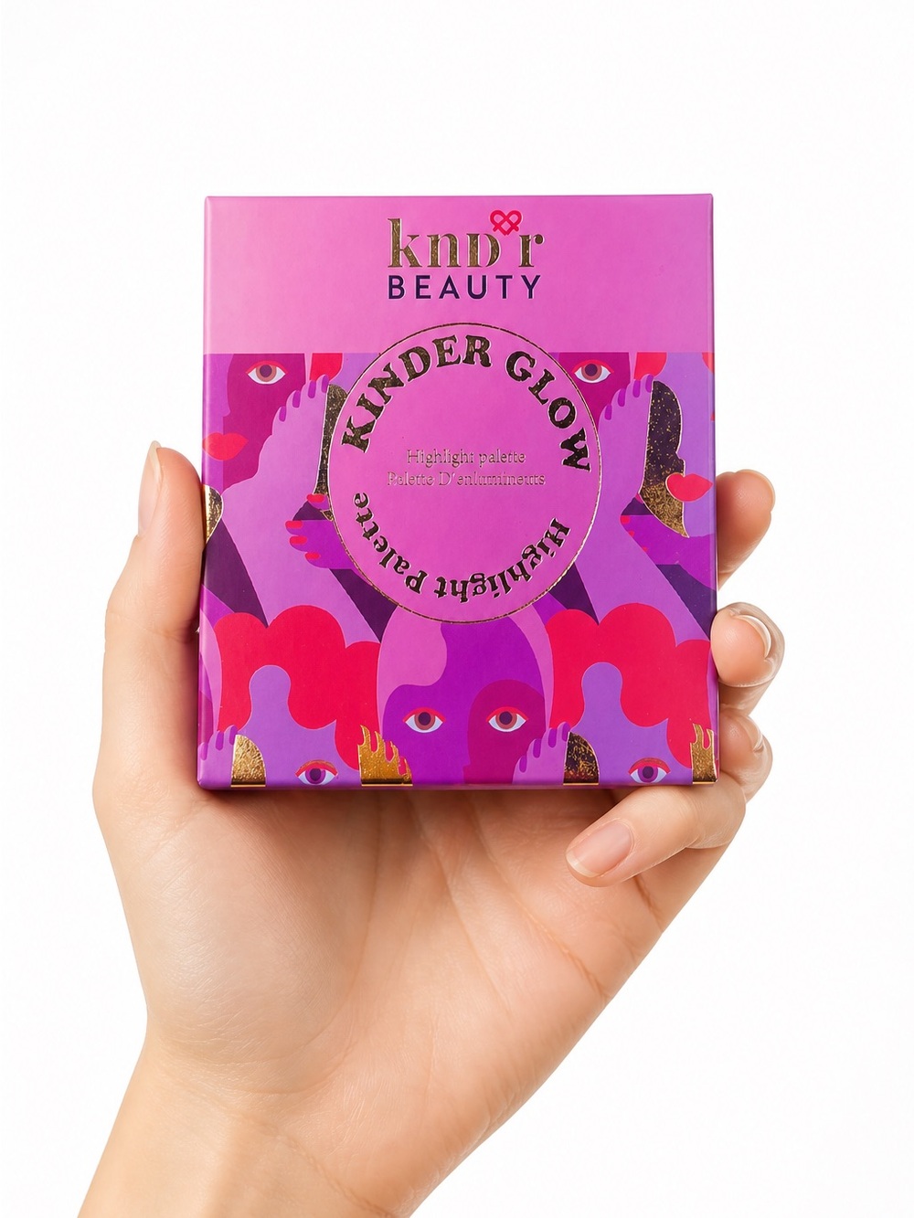 KNDR BEAUTY Kinder Glow Highlighting Palette 4 Shades Talc Free New